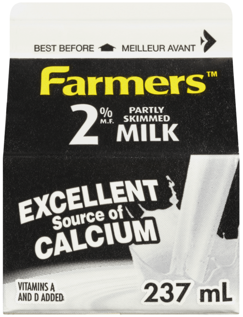 WHOLEFARM   MILK 2% CDN PACK OF 24X237 ML