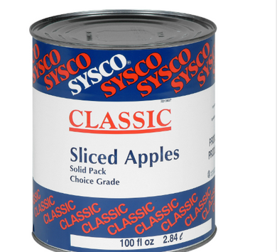 SYSCO CLASSIC APPLE SLICES IN WATER PACK OF 6  (2.84 LITER EACH) - DeliverMyCart.com