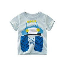 Boys Dinosaur T-shirts Cartoon Printed Girls Tees Children Tops Short-sleeve Clothes for Summer Kids Outfits