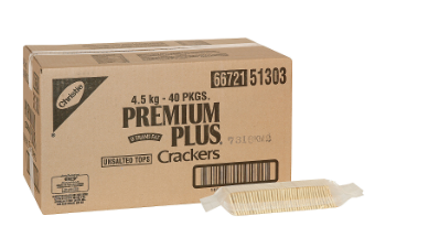 CRACKER SALTINE PREMIUM UNSALTED TOP PACK OF 1X4.5 KG