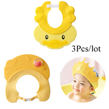 Crown Adjustable Baby Shower Cap Shampoo Bath Wash Hair Shield Hat Protect Children Waterproof Prevent Water Into Ear for Kids