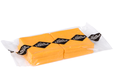 BLACK DIAMOND CHEESE CHEDDAR NATURAL SLICES 14G PACK OF 12 (6KG)