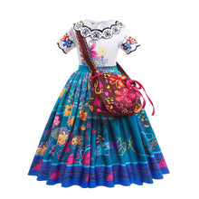 DISNEY Encanto Mirabel Isabel Madrigal Costume for Girls Halloween Toddler Frozen Princess Elsa Gown Kid Carnival Rapunzel Dress