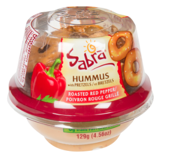 SABRA ROASTED RED PEPPER HUMMUS PACK OF 12