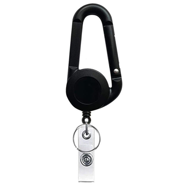 ID Card Key Chain Lanyard Clip Key Ring Retractable Pull Name Tag Recoil Badge Belt Rope Holder Heavy Duty Keyring Keychain
