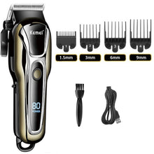 Kemei Clipper Electric Hair Trimmer for men Electric shaver professional Men&#39;s Hair cutting machine Wireless barber trimmer