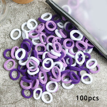 Kid Small Hair Bands Baby Girl Children Headbands Colorful Elastic Hair Tie Nylon Scrunchie Hair Rope 50/100pcs Hair Accessories