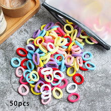 Kid Small Hair Bands Baby Girl Children Headbands Colorful Elastic Hair Tie Nylon Scrunchie Hair Rope 50/100pcs Hair Accessories