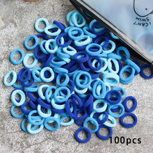 Kid Small Hair Bands Baby Girl Children Headbands Colorful Elastic Hair Tie Nylon Scrunchie Hair Rope 50/100pcs Hair Accessories