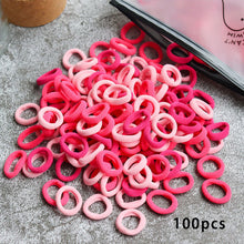 Kid Small Hair Bands Baby Girl Children Headbands Colorful Elastic Hair Tie Nylon Scrunchie Hair Rope 50/100pcs Hair Accessories