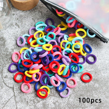 Kid Small Hair Bands Baby Girl Children Headbands Colorful Elastic Hair Tie Nylon Scrunchie Hair Rope 50/100pcs Hair Accessories