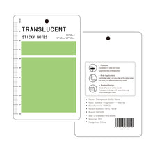 MOHAMM 50/100 Sheets Transparent Waterproof Sticky Note Pads for Students School Office Supplies Stationery