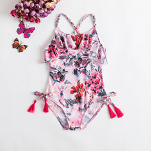 One Piece Swimwear Baby Girl Floral Strap Swimsuit Swimwear Swimming Suit Children Little Girls Summer Holiday Beach Wear