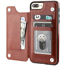 Retro PU Flip Leather Case For iPhone 14 13 12 11 Pro Max XS Multi Card Holder Phone Cases For iPhone X 6 6S 7 8 Plus SE Cover