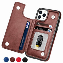 Retro PU Flip Leather Case For iPhone 14 13 12 11 Pro Max XS Multi Card Holder Phone Cases For iPhone X 6 6S 7 8 Plus SE Cover