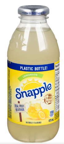 SNAPPLE DRINK LEMONADE JUICE PACK OF 12(473 ML)