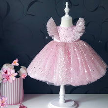 Summer Lace Princess Dresses For Kids 1-5 Year Birthday Dress Flowers Girls Dress Children&#39;s Birthday Party Costume Infant Dress