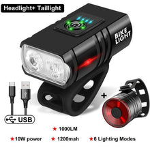 T6 LED Bicycle Light Front 1500Lumen USB Rechargeable Lantern MTB Road Mountain Bike Lamp Cycling Flashlight Bicycle Accessories