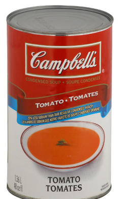 CAMPBELL'S TOMATO SOUP REDUCED SODIUM PACK OF 12X1.36L