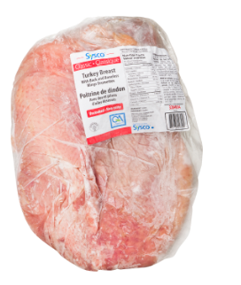 SYSCO CLASSIC TURKEY BREAST UNCOOKED CANADIAN PACK OF 2X7 KG FROZEN