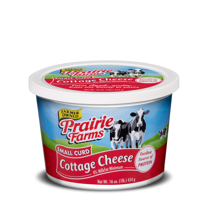 WHOLEFARM   CHEESE COTTAGE SML CURD 4% CAN PACK OF 1X2 KG