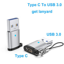 VYOPBC LED USB 3.0 To Type C Adapter OTG To USB C USB-A To Micro USB Type-C Female Connector For Samsung Xiaomi POCO Adapters