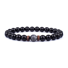 Volcanic Stone Bracelet for Men Lava Wooden 8mm Beads Bracelet Tibetan Buddha Wrist Chain Women Men Jewelry Gift New Bracelets