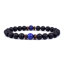 Volcanic Stone Bracelet for Men Lava Wooden 8mm Beads Bracelet Tibetan Buddha Wrist Chain Women Men Jewelry Gift New Bracelets