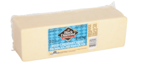 BLACK DIAMOND CHEESE CHEDDAR MILD WHITE PACK OF 2 (4.5 KG)