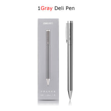 Xiaomi Deli Metal Gel Pen Rollerball Caneta ручка Ballpoint 0.5MM Signing Pens for Office Students Business Stationary Supplies