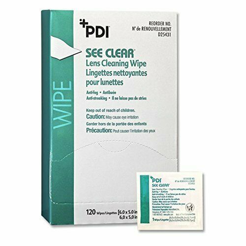 PDI LENS CLEANING WIPES SEE CLEAR PACK OF 120