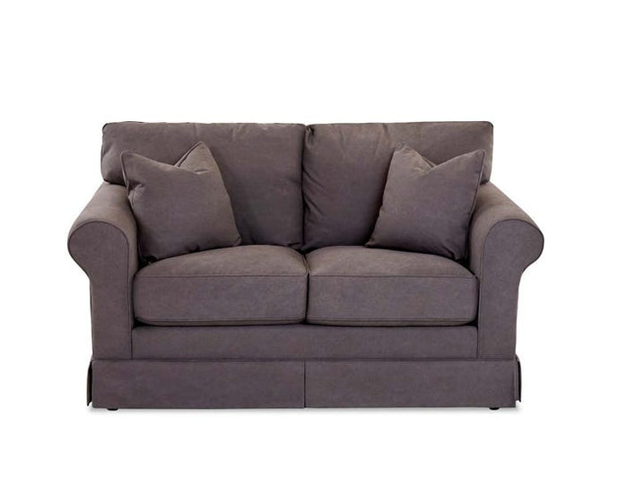 Klaussner Jillington Series Loveseat in Pewter Free Delivery