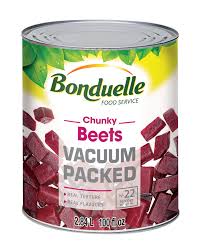 BONDUELLE BEETS RED CHUNKY VACUUM PACK OF 6X2.84LITERS