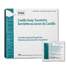 PDI CASTILE SOAP TOWELETTE PACK OF 100