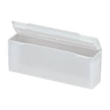 VWR WHITE PLASTIC SLIDE OPENING PACK OF 5