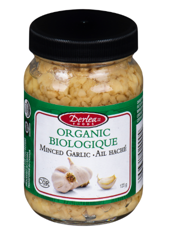 DEARLEA FOODS GARLIC PICKLED MINCED ORGANIC PACK OF 12X125GRAMS