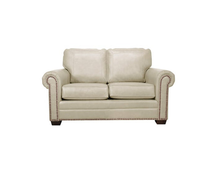 SBF Upholstery Leather Match Loveseat in Ice Free Delivery