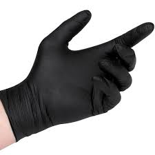 ULINE BLACK EXAM GRADE NITRILE GLOVES PACK OF 100