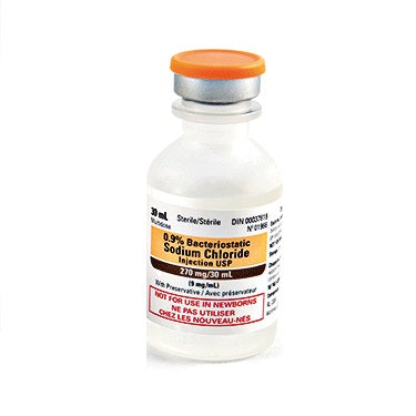 SODIUM CHLORIDE 0.9% (NACL) FOR INJECTION WITH PRESERVATION PACK OF 25