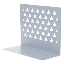 Metal Hollow Desktop Organizer Bookends Book Ends Support Stand Holder Shelf Bookrack Home Office Supplies