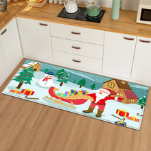 Christmas Pattern Kitchen Mat Bedroom Entrance Doormat  Living Room Carpet 3D Home Floor Decoration Bathroom Non-Slip Rug - DeliverMyCart.com