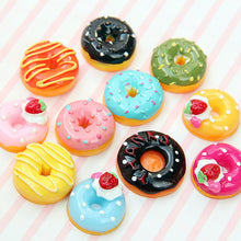 10 Pcs/Set Cute Mini Candy Donut Doll Food Pretend Play Dollhouse Accessories Miniature Home Craft Decor Cake Kids Kitchen Toys