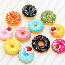 10 Pcs/Set Cute Mini Candy Donut Doll Food Pretend Play Dollhouse Accessories Miniature Home Craft Decor Cake Kids Kitchen Toys