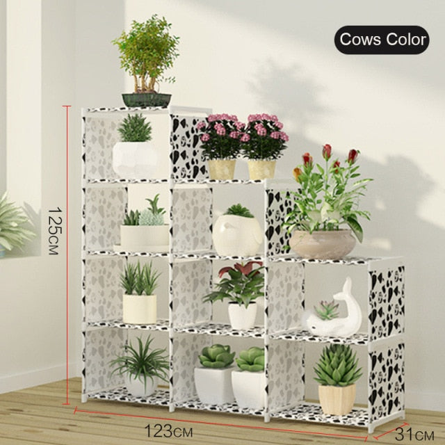 DIY Assemble Book Shelf Non-woven Fabric Storage Rack Removable Book Stand Holder Sundries Organizer Display Shelf for Home