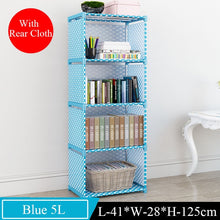 Simple Nonwoven Portable Book Shelf Kids Book Storage Floor DIY Diplay Stand Creative Modern Bookshelf for Home Decoration