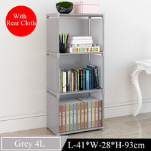 Simple Nonwoven Portable Book Shelf Kids Book Storage Floor DIY Diplay Stand Creative Modern Bookshelf for Home Decoration