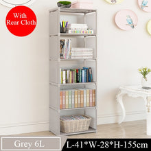 Simple Nonwoven Portable Book Shelf Kids Book Storage Floor DIY Diplay Stand Creative Modern Bookshelf for Home Decoration