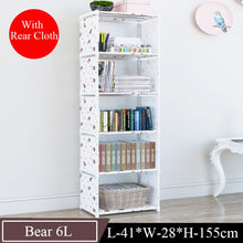 Simple Nonwoven Portable Book Shelf Kids Book Storage Floor DIY Diplay Stand Creative Modern Bookshelf for Home Decoration