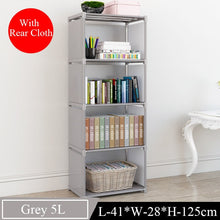 Simple Nonwoven Portable Book Shelf Kids Book Storage Floor DIY Diplay Stand Creative Modern Bookshelf for Home Decoration