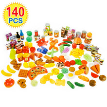 140 Pcs Cutting Fruits Vegetables Pretend Play kids Kitchen Toys Miniature Safety Food Sets Educational Classic Toy for Children
